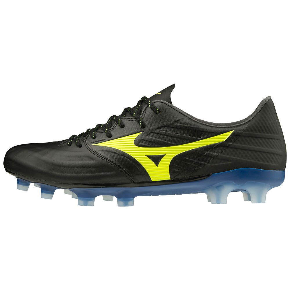 Mizuno Women's Football Boots Black/Yellow Rebula 3 Elite Shoes - P1GA206245